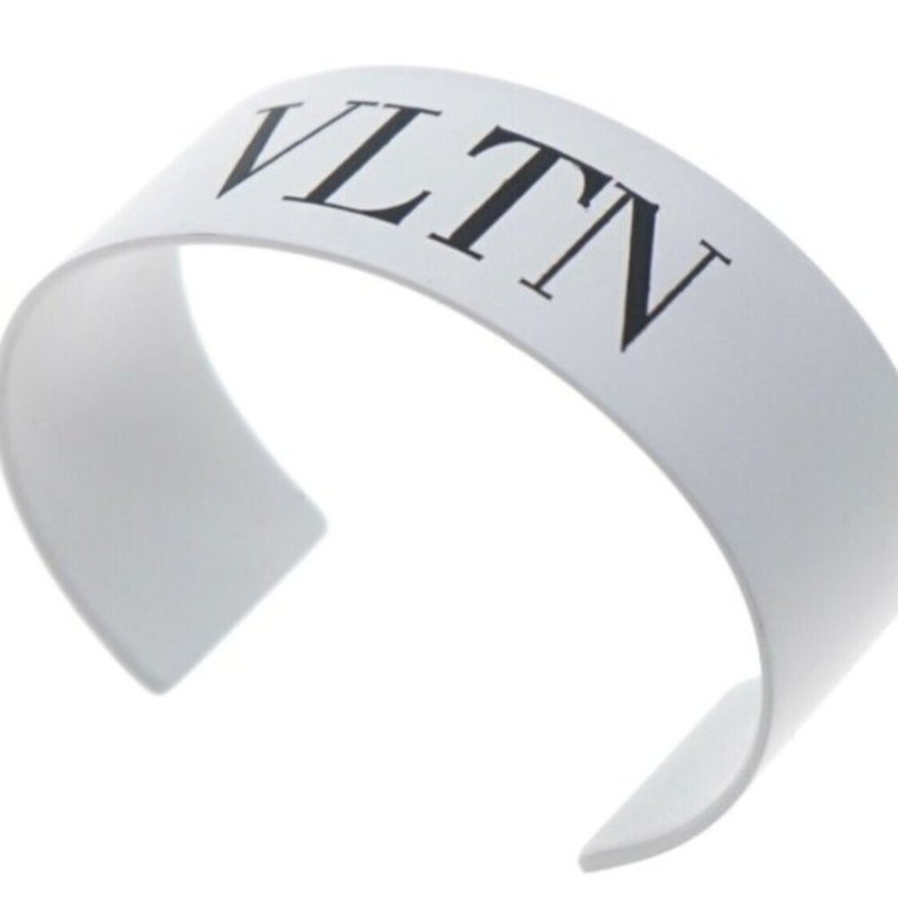 VALENTINO GARAVANI Logo print enamel cuff